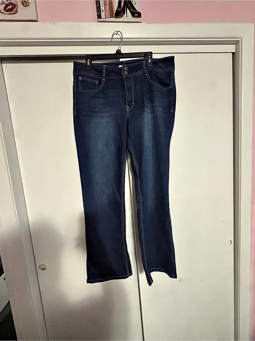 Angels Curvy Boot Cut Jeans in Blue Waist 16 Like New